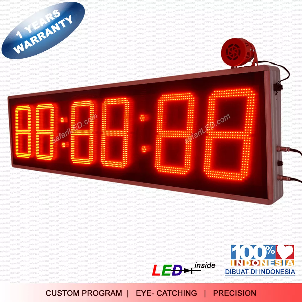 jam digital LED + alarm