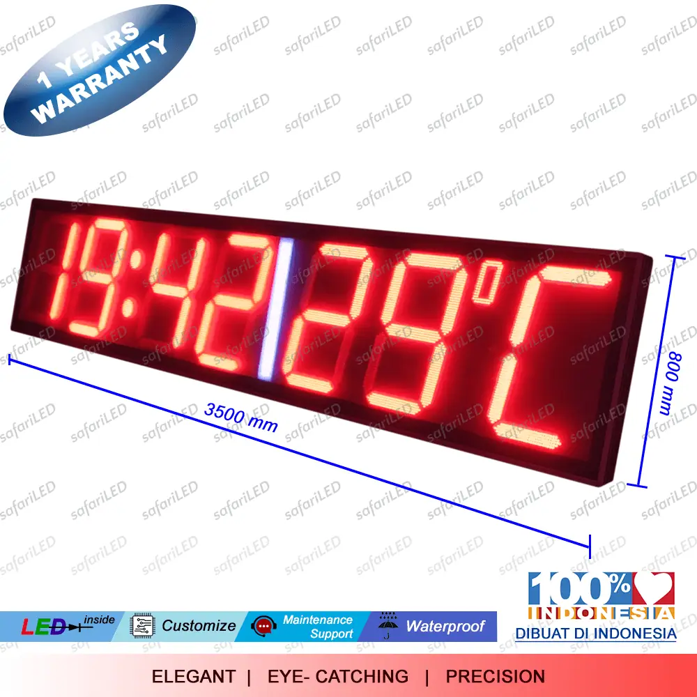 LED display jam digital besar