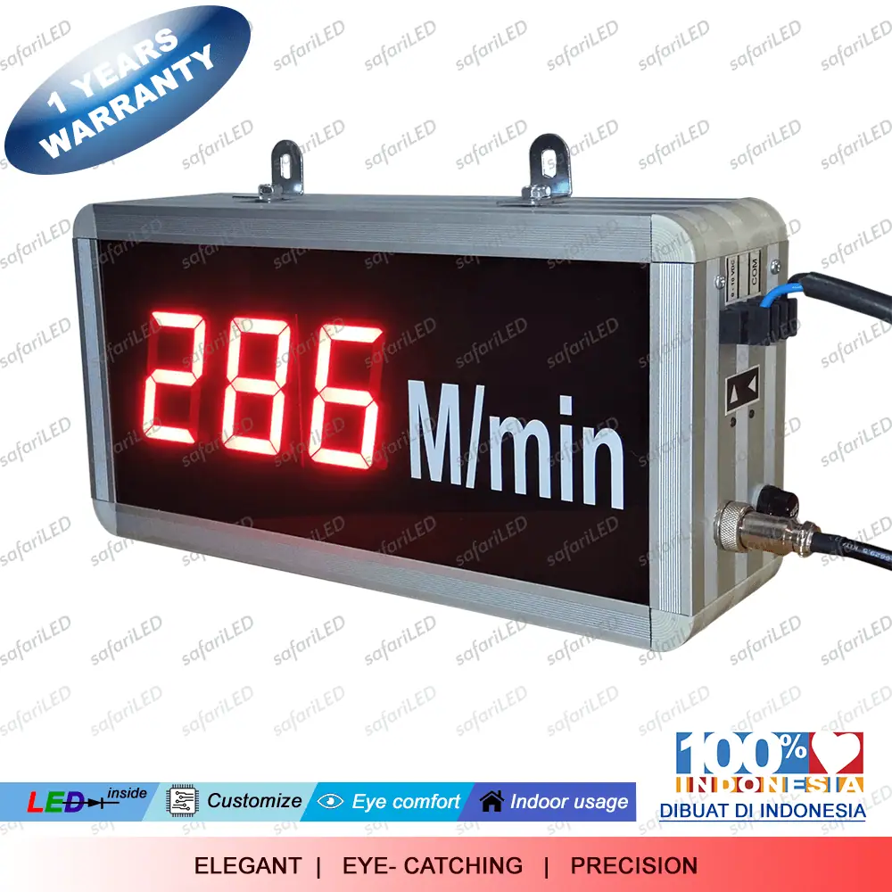 LED digital panel meter scaling