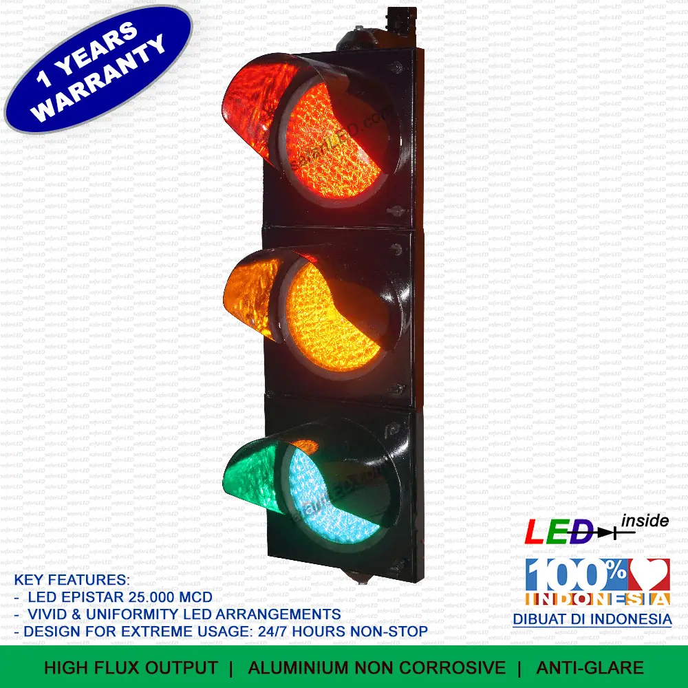 Lampu Traffic light 3 aspek 20cm