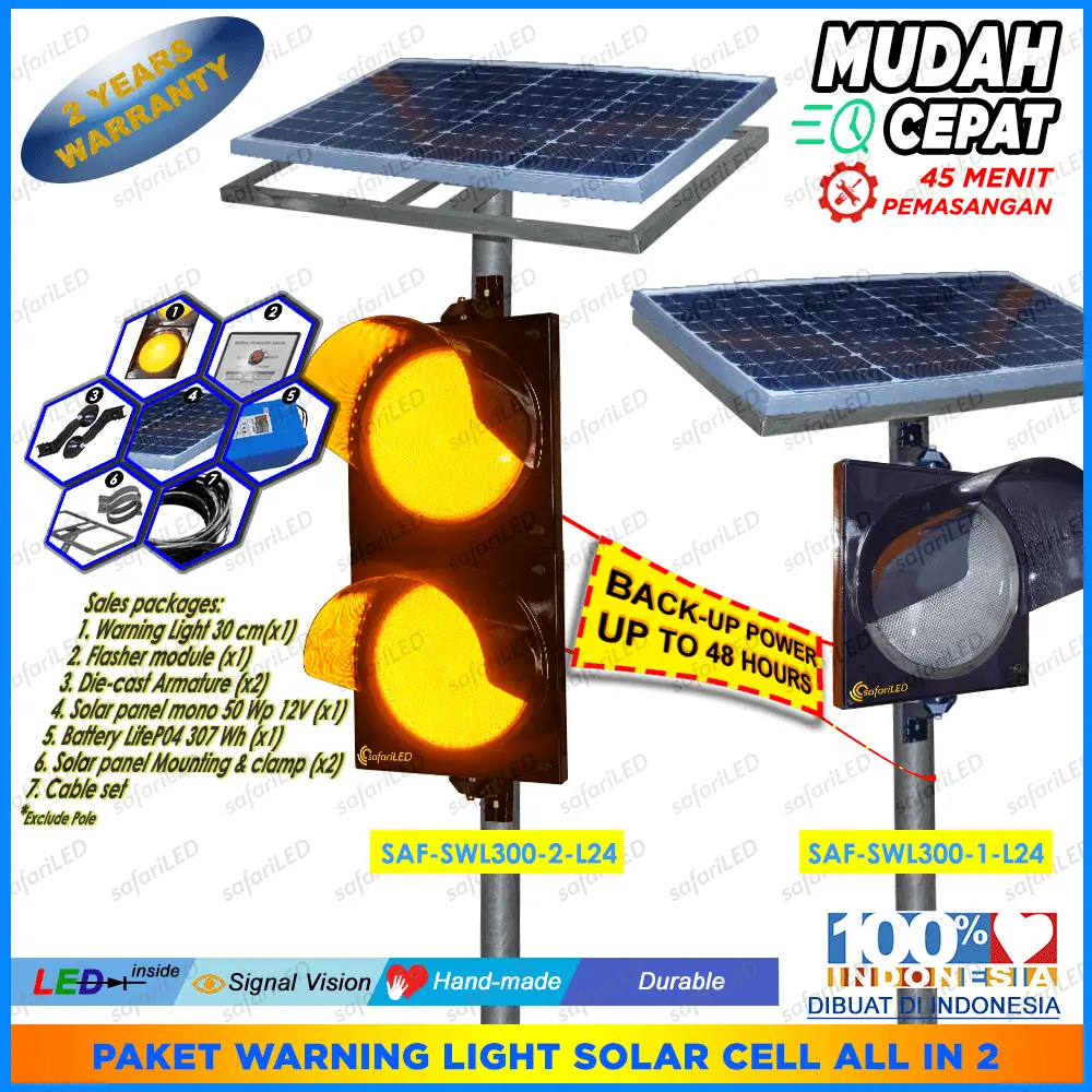 Lampu Warning Light Tenaga surya