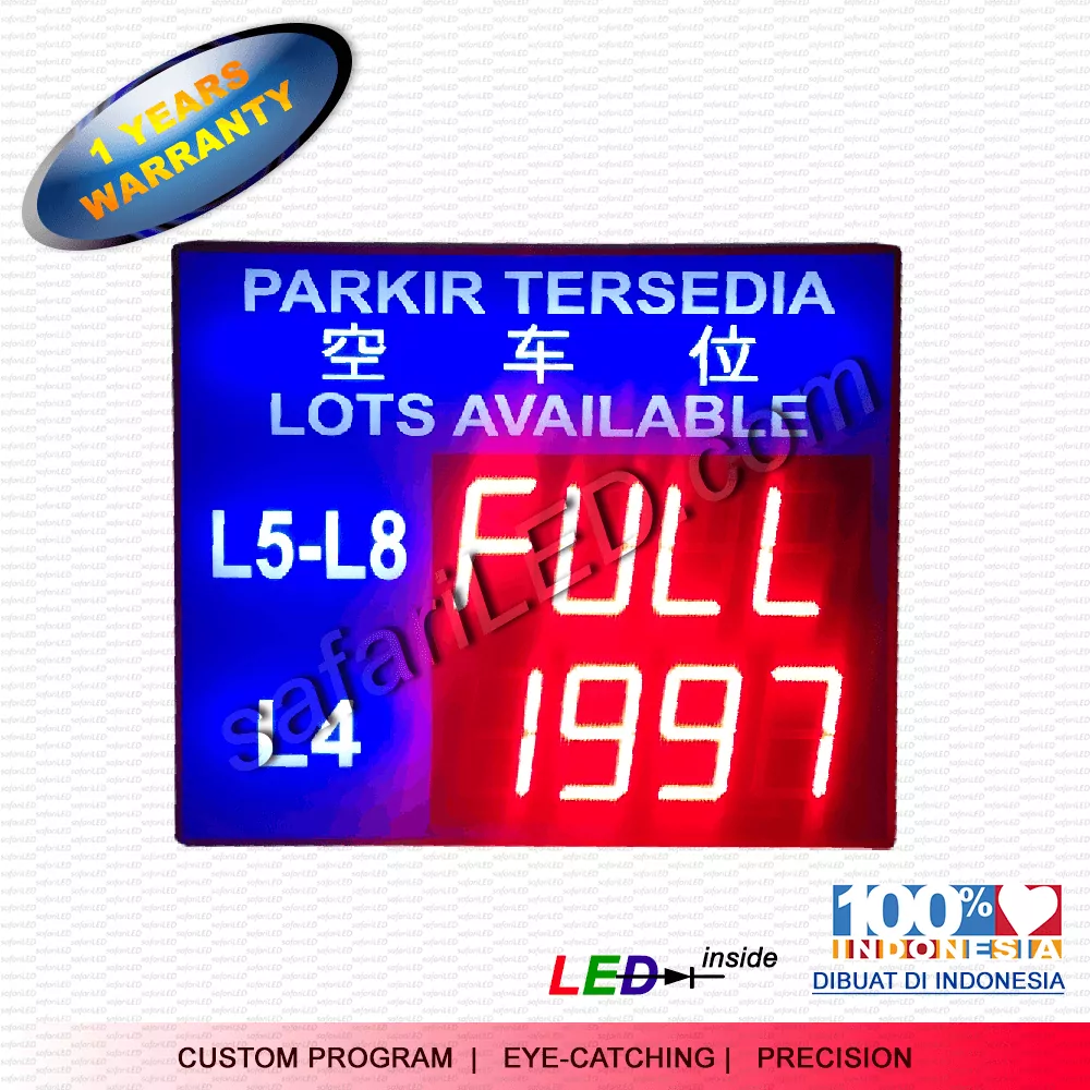 display-lot-parking-LED